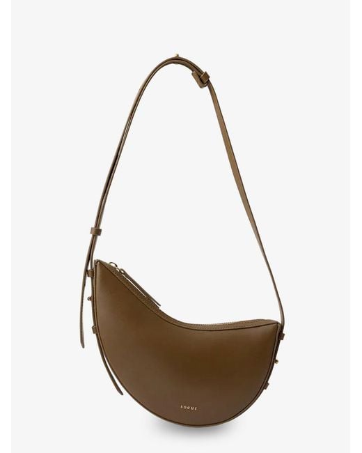 Soeur White Wino Mini Leather Crossbody Bag
