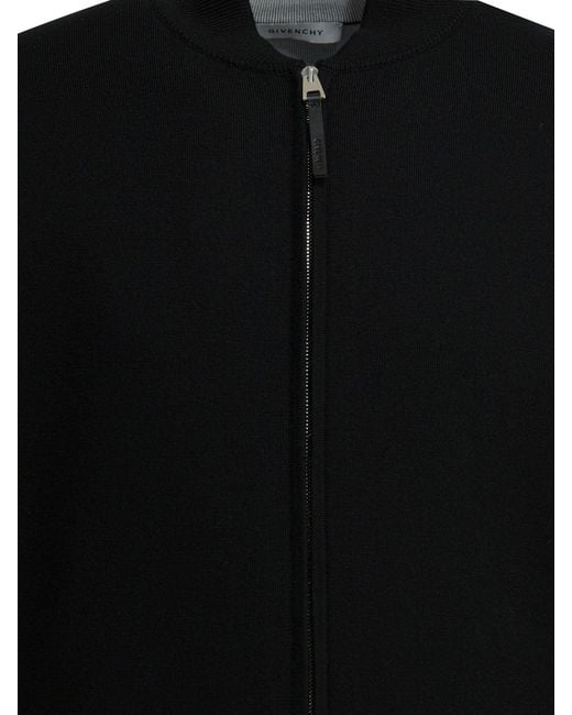 Givenchy Black "Couture Seam" Zip Sweater for men
