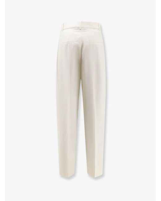 Rohe White Virgin Wool Trousers