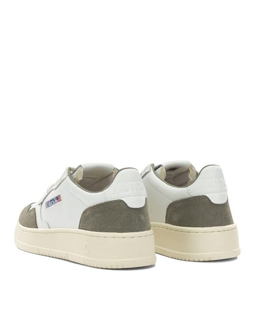 Autry White Medalist Low Low-Top Sneakers
