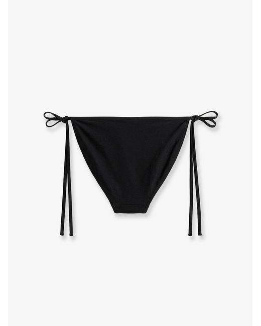 Totême Black Scoop Nylon Bikini Bottom