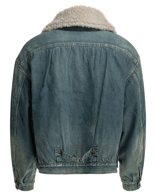 Kapital Gray 1St Jkt Anorak Denim Jacket for men