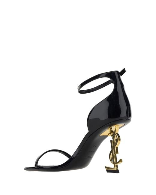 Saint Laurent White Opyum Sandals