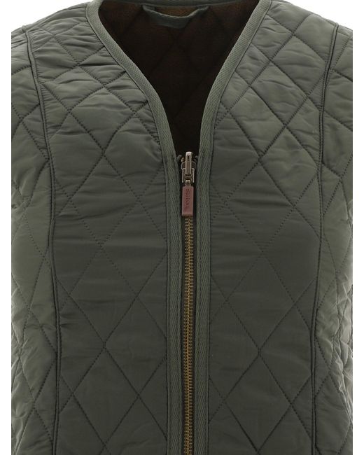 Barbour Green "Betty" Quilted Vest Jacket