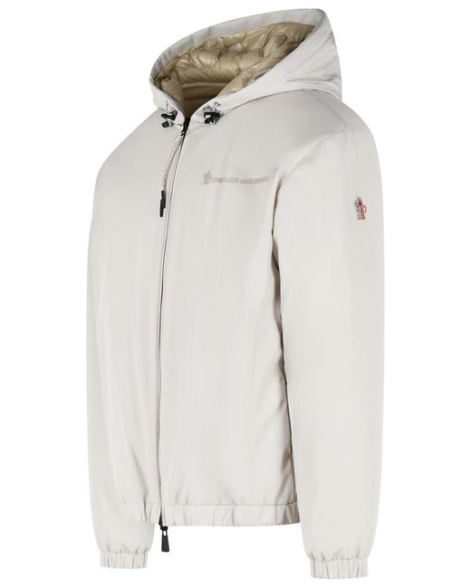 Moncler White 'Berguns' Reversible Bomber Jacket for men