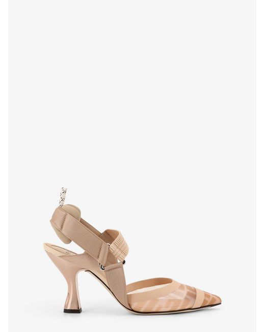 Women's Natural Colibrã£Â¬ Technical Mesh Slingback With Ff Motif