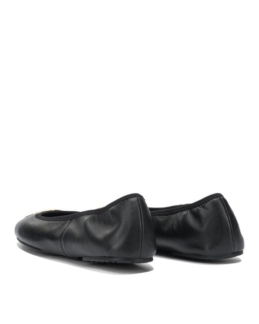 Tory Burch Black Reva Travel Ballet