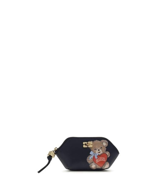 Ganni Blue Coin Purse Bou
