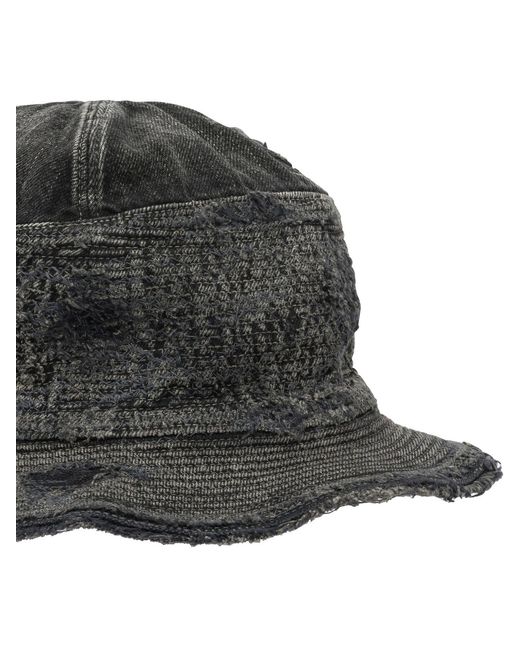 Kapital Black "The Old And The Sea" Bucket Hat for men