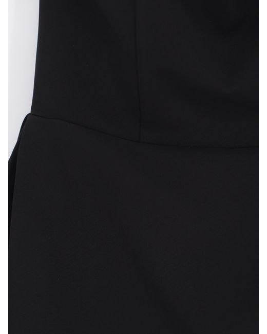 ACTUALEE Black Mini Dress With Stays