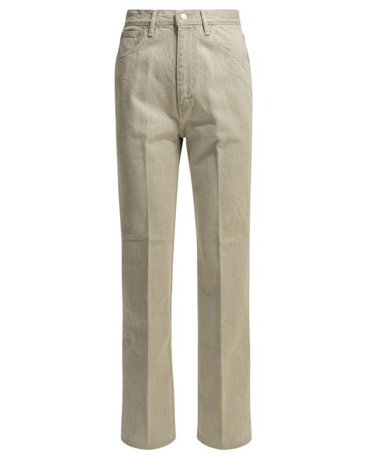 Auralee Natural Hard Twist 5P Straight Leg Jeans
