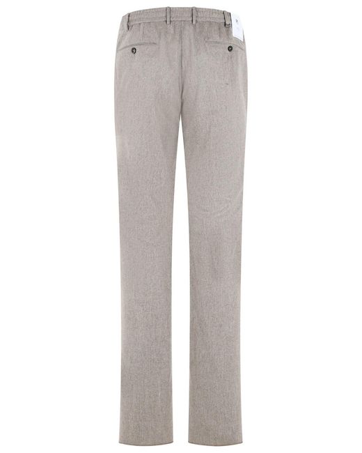 PT01 Gray Jogger Virgin Wool Pants for men