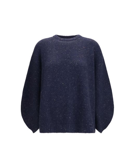 Fabiana Filippi Blue Bouclé Yarn Sweater