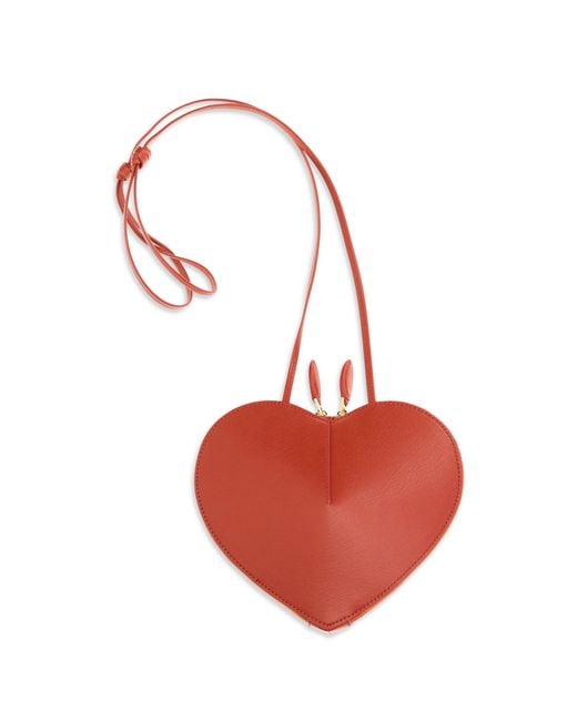 Alaïa Red Alaïa Cœur Bimaterial Shoulder Bag