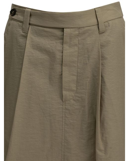 Brunello Cucinelli Green Sartorial Midi Skirt
