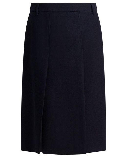 Prada Blue Wool Skirt