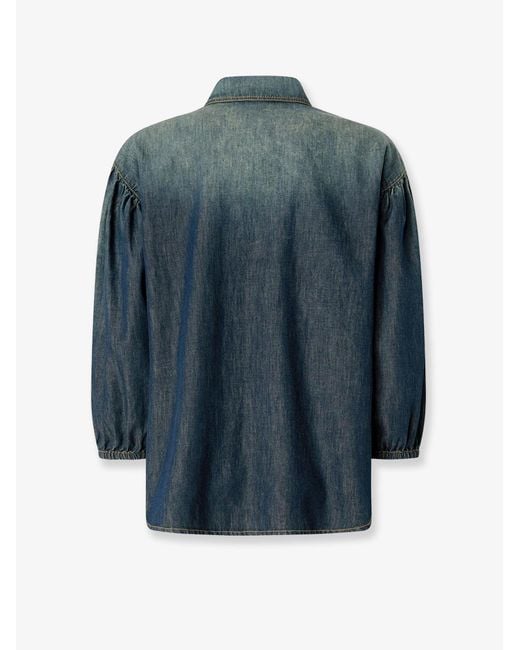 Pinko Blue Shirt Danae Light Denim