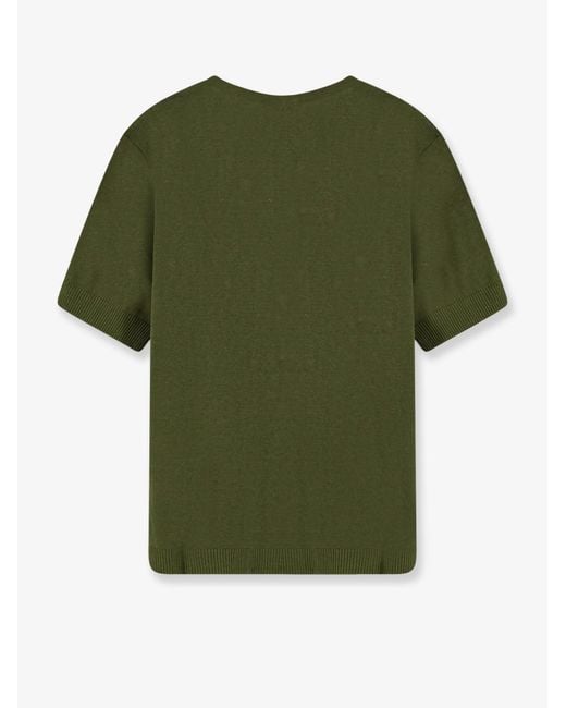 Closed Green Linen And Cotton Blend Sweater