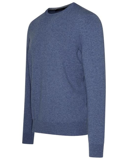 Gran Sasso Blue Cashmere Sweater