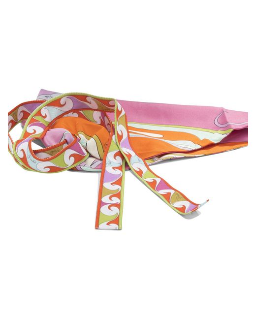 Emilio Pucci Pink "Orchidee" Bandana