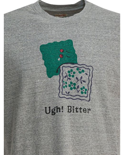 Kapital Gray "Bitter Peckish Bowy" T-Shirt for men