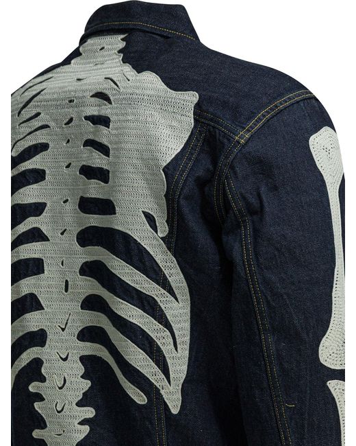 Kapital Blue Ek-1500Ljbidg Denim Jacket for men