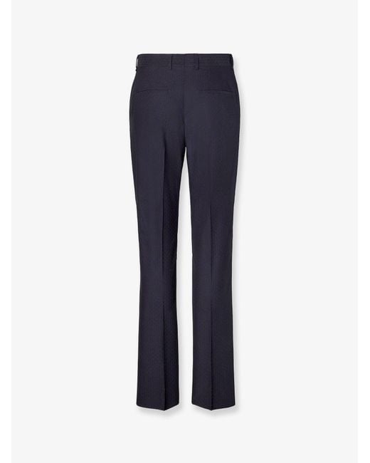 Fendi Blue Rtw Lana Cotone for men