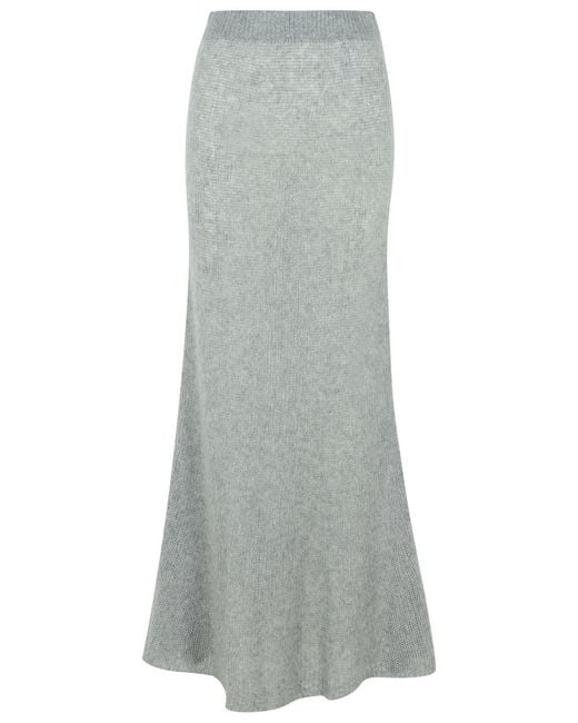 Lisa Yang Gray 'Kelsy' Long Skirt