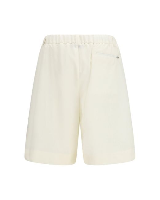 Laminar White Tailored Shorts for men