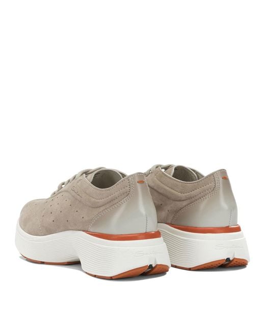 Santoni Gray "Easy Bounce" High Sneakers