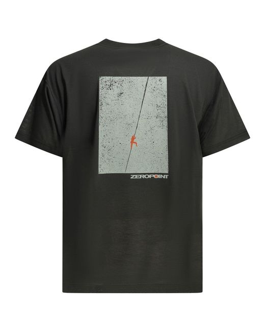 Montbell Black Polyester T-Shirt for men