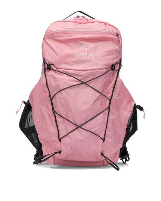 Arc'teryx Pink "Aerios 18" Sports Backpack for men