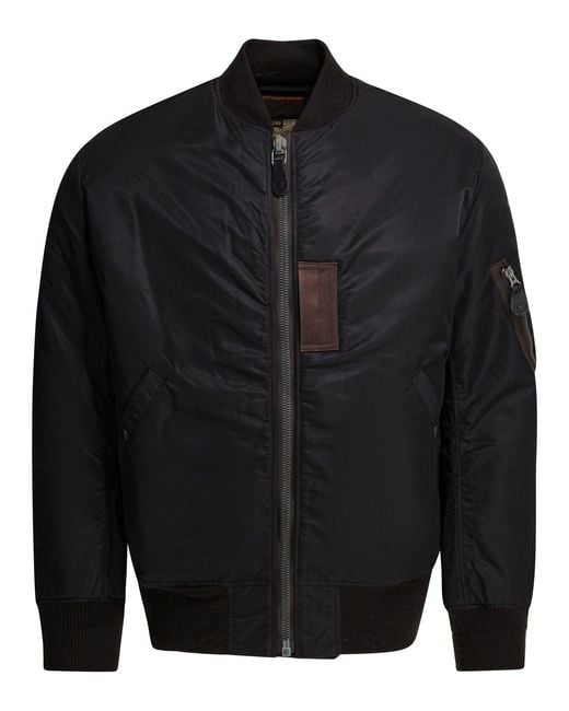 Buzz Rickson's Blue Ma-1 Jackets And Coats Black for men