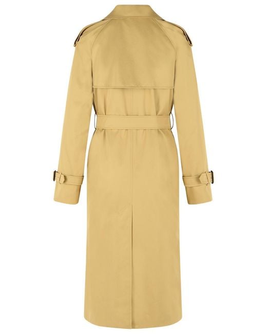 Burberry Natural Long Cotton 'Castleford' Trench Coat
