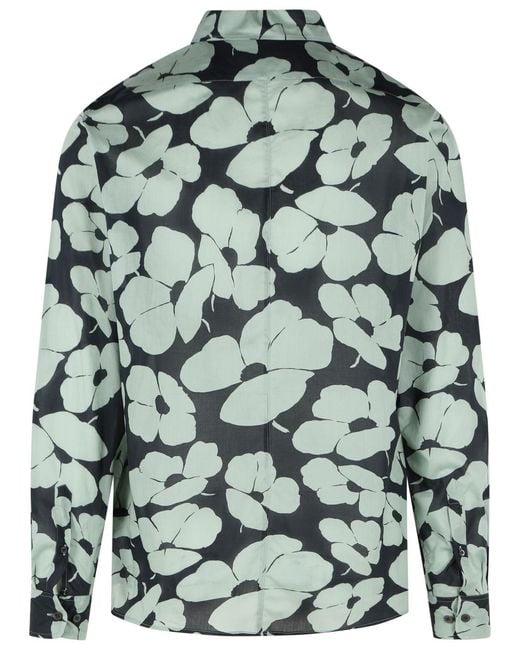 Dries Van Noten Green 'Corbino' Cotton Shirt for men