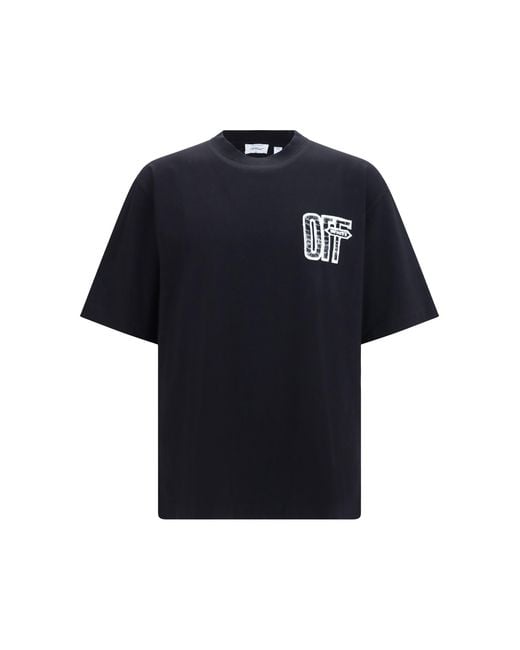 Off-White c/o Virgil Abloh Blue Motion Arrow Skate T-Shirt for men