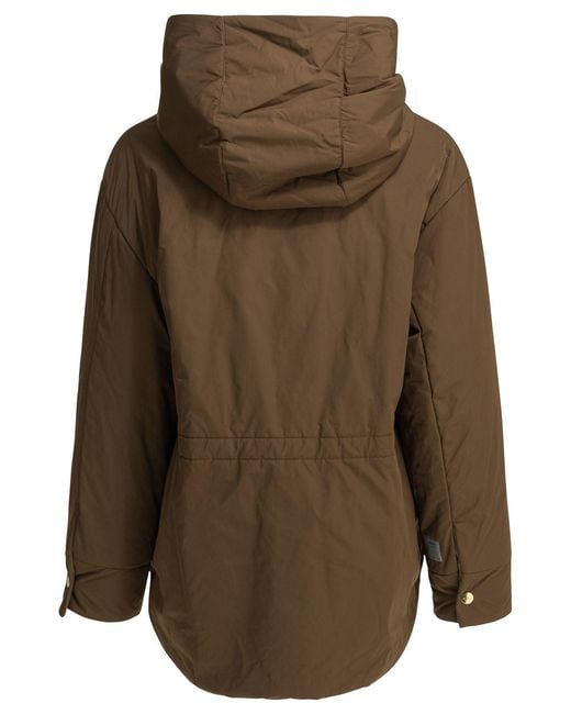 Max Mara Brown Reversible Parka