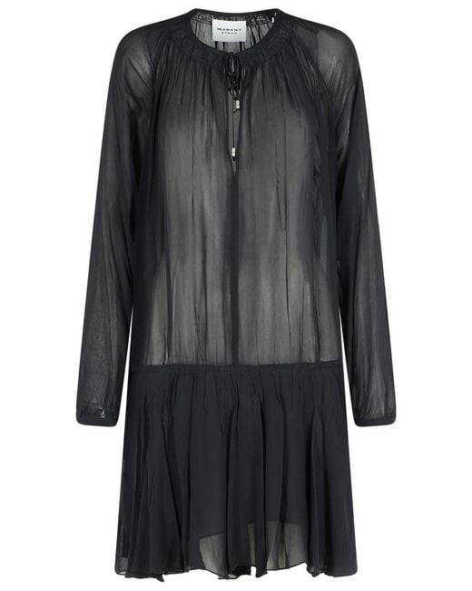 Isabel Marant Black 'Bess' Viscose Dress