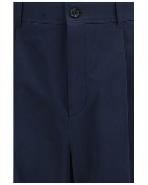 Valentino Blue Straight Pants for men