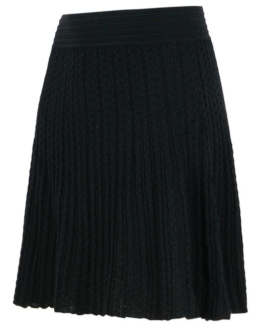 A.P.C. Black 'Kayla' Wool Skirt