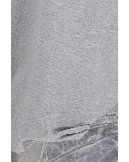 Margiela Gray Taped Jersey Sweatshirt Melange for men