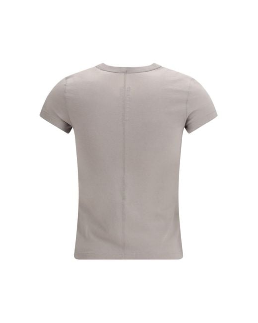 Rick Owens Gray Cotton Slim T-Shirt