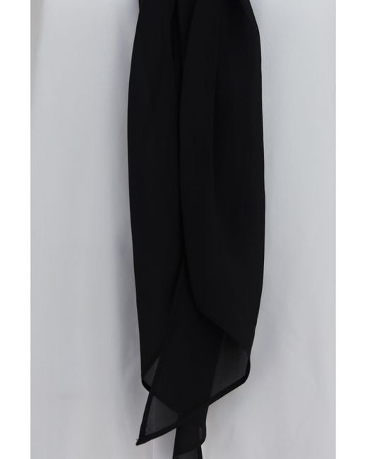 Sacai Blue Cotton Poplin Scarf Shirt Off