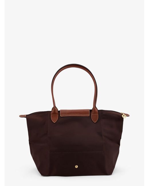 Longchamp Brown Le Pliage Nylon Shoulder Bag