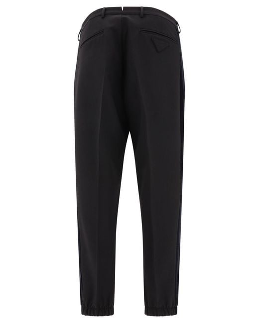 Prada Black Wool Trousers for men