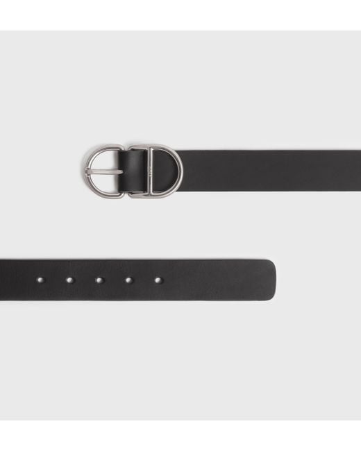 Dior Black Cd Leather Belt for men
