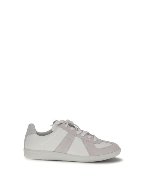 Margiela White Leather Sneakers for men
