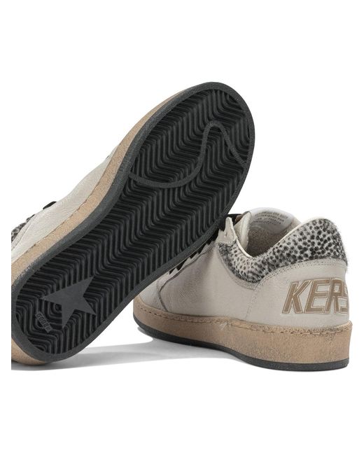 Golden Goose Deluxe Brand Brown "Ball Star" Low Sneakers
