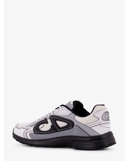 Dior White Nylon Sneakers With Embossed Cd Logo for men