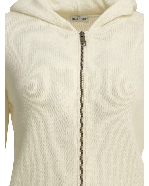 Burberry Natural "Jillian" Zipper Sweater